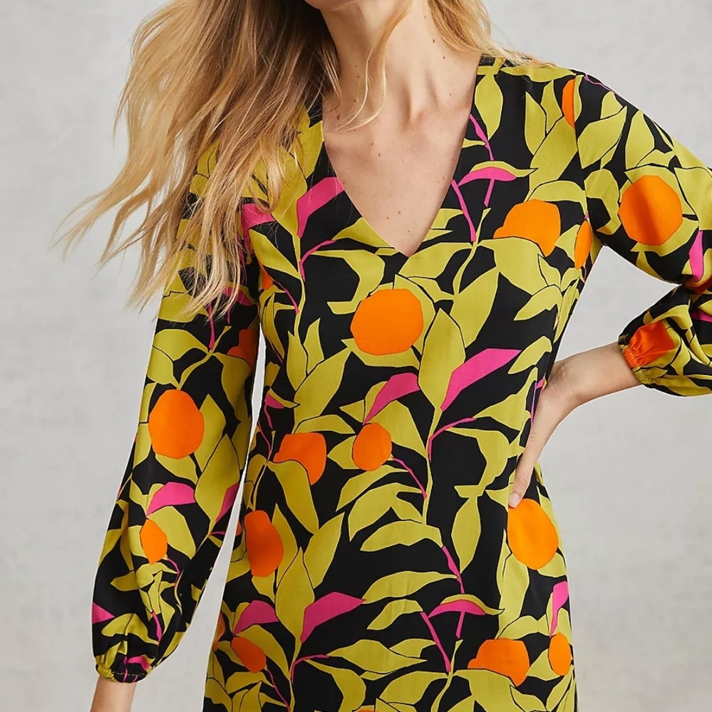 Anthropologie Corey Lynn Calter Naranjas Midi Dress